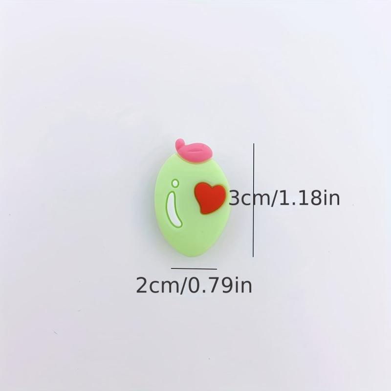 36pcs Fruit Shape Shoe Charm Resin Avocado Watermelon Shoe Buckle