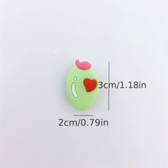 36pcs Fruit Shape Shoe Charm Resin Avocado Watermelon Shoe Buckle