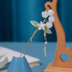Chinese Style Purple Lily Of The Valley U-shaped Hairpin