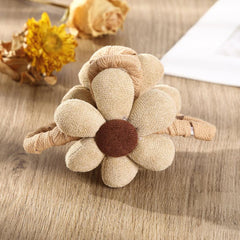Floral Flannel Hair Jaw Clip Strong Hold Grip for Thick Hair