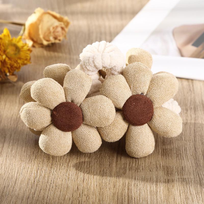 Floral Flannel Hair Jaw Clip Strong Hold Grip for Thick Hair