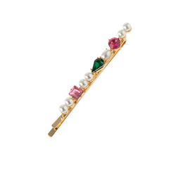 4pcs Crystal Hair Clip Alloy Bobby Pin Side Clip Bangs Clip Hair Accessories
