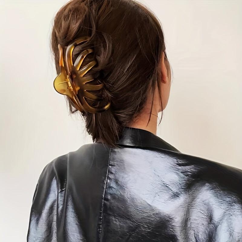 Vintage Leopard Octopus Hair Claw Nonslip Ponytail Holder