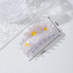 Daisy Hair Claw Minimalist Banana Clip Hairgrip Hair Accessory