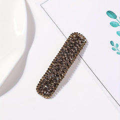 Rhinestone Snap Clip Glitter Style Hair Clip For Women Girls