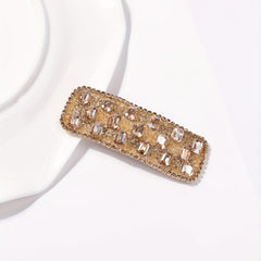 Rhinestone Snap Rectangle Hair Clip Glitter Hair Accessory