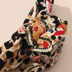 Boho Style Hair Claw Fabric Hair Claw Nonslip Ponytail Holder