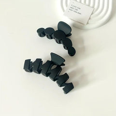 8pcs Acrylic Frosted Hair Claw Solid Shark Claw Hair Accessories