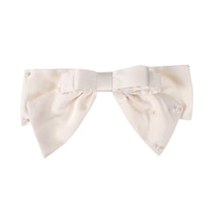 Satin Bow Rhinestone Hair Clip Non slip French Barrette Hair Accessories