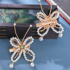 Butterfly Barrette Hairpin Vintage Chinese Style Cheongsam Hair Accessories