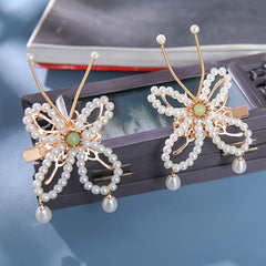 Butterfly Barrette Hairpin Vintage Chinese Style Cheongsam Hair Accessories