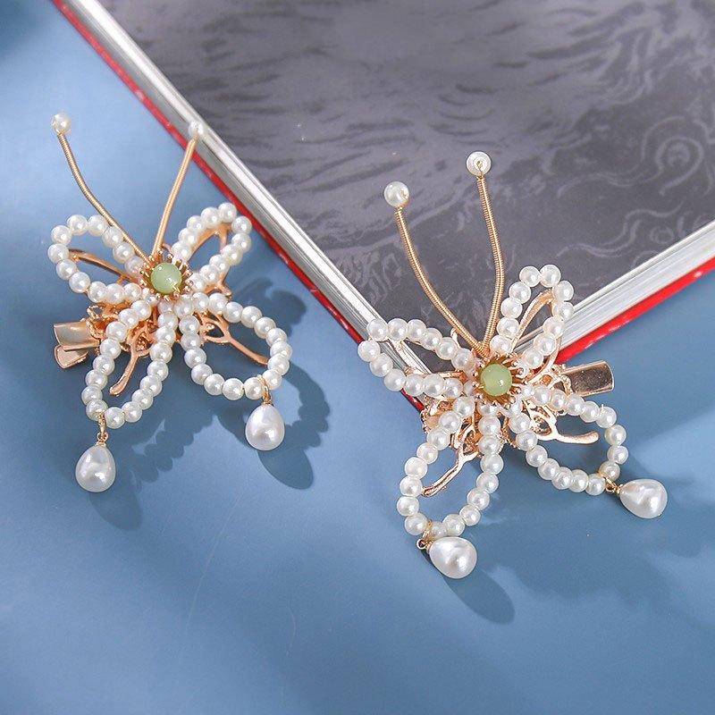 Butterfly Barrette Hairpin Vintage Chinese Style Cheongsam Hair Accessories