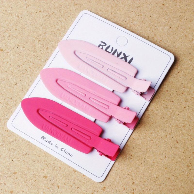 3pcs Colorful Hair Clip Side Clip Duck Billed Headwear Women
