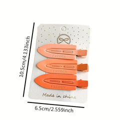 3pcs Colorful Hair Clip Side Clip Duck Billed Headwear Women