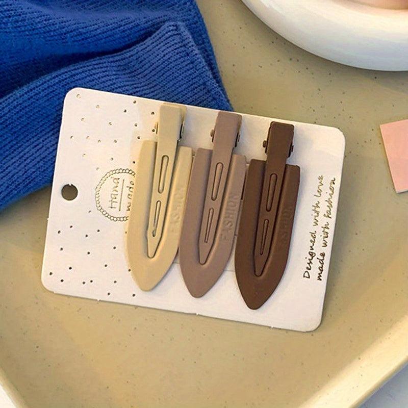 3pcs Colorful Hair Clip Side Clip Duck Billed Headwear Women