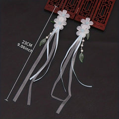 Ancient Style Crystal Hairpin Retro Headdress Flower Tassel Hair Accessories