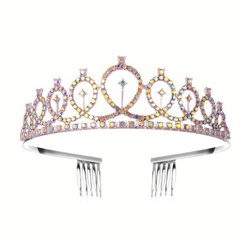 Rhinestone Headband Crown Tiara Hair Accessories for Women