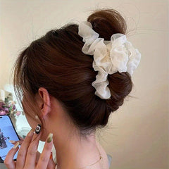 Mesh Hair Claw Headwear Women Large Hair Clip