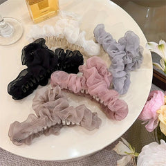 Mesh Hair Claw Headwear Women Large Hair Clip