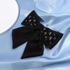 Large Bow Barrette Hair Clip Double Layered Pattern Sweet Hair Accessory