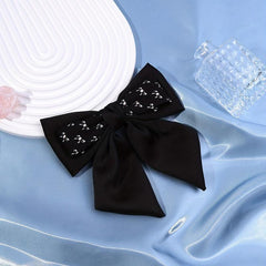Large Bow Barrette Hair Clip Double Layered Pattern Sweet Hair Accessory