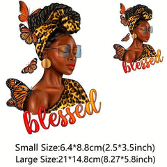 Leopard Print Stickers Iron On Clothing DIY Accessories Dark
