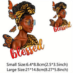 Leopard Print Stickers Iron On Clothing DIY Accessories Dark