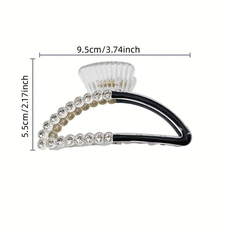 Faux Pearl Hair Claw Colorful Nonslip Ponytail Holder