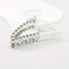 Faux Pearl Hair Claw Colorful Nonslip Ponytail Holder