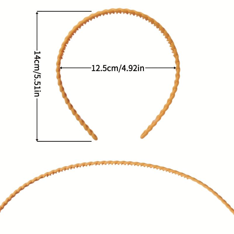 10pcs Skinny Headband Hair Band Nonslip Headdress Sweet Hair Accessories