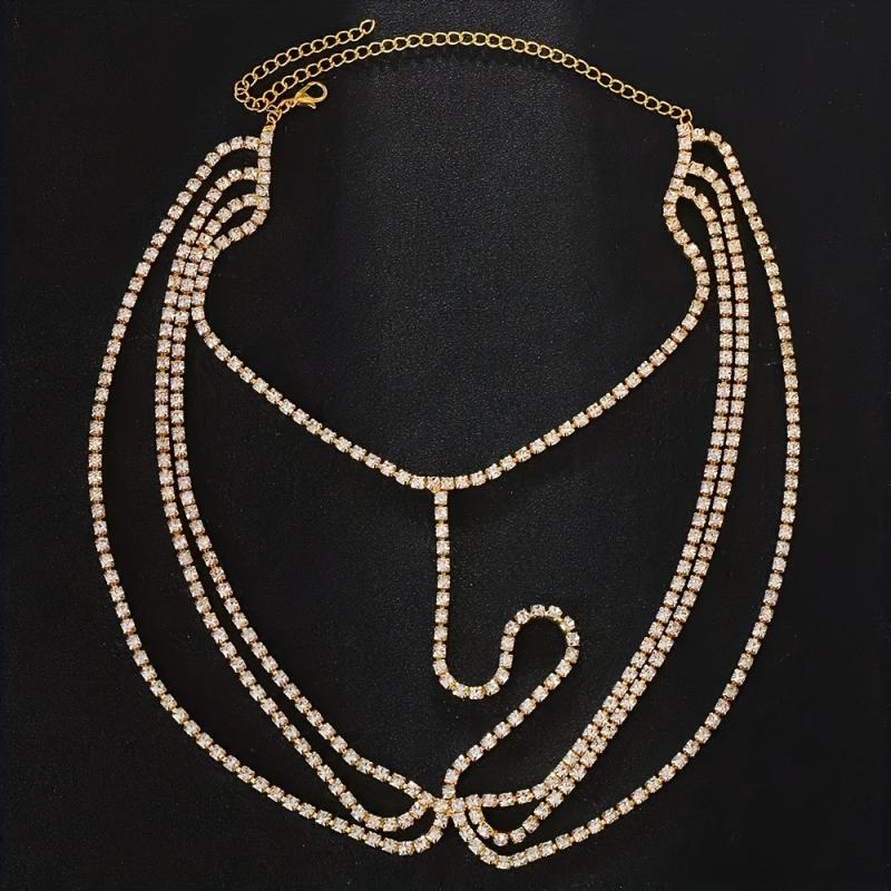 Boho Rhinestone Head Chain Bride Hair Jewelry