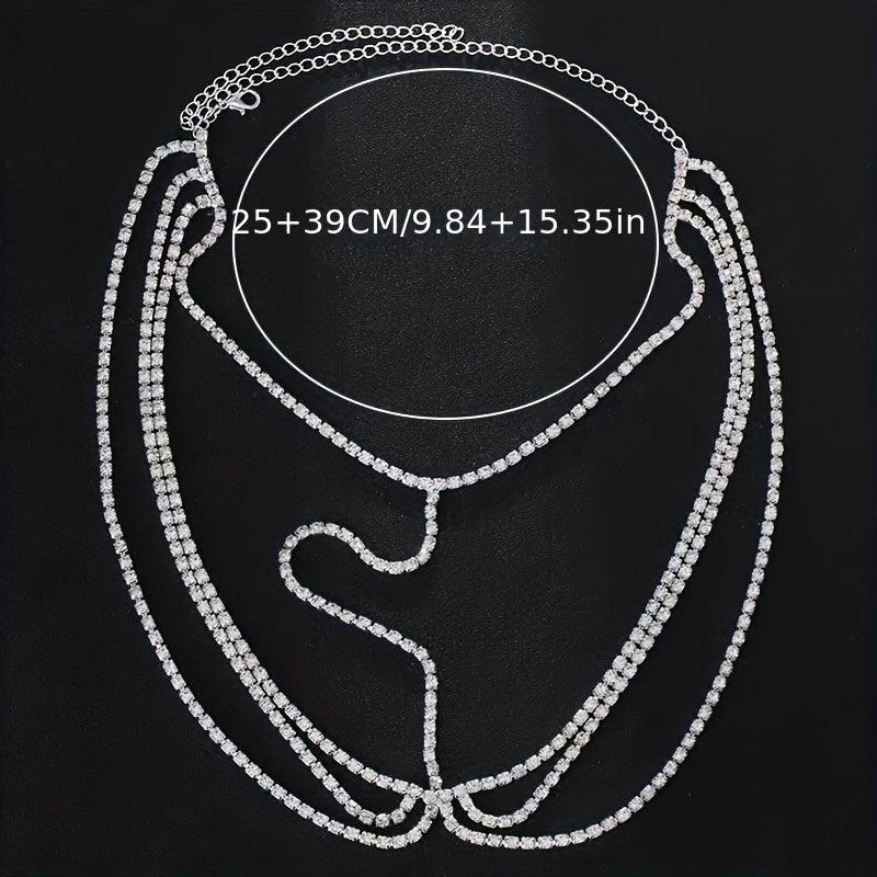 Boho Rhinestone Head Chain Bride Hair Jewelry