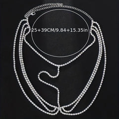 Boho Rhinestone Head Chain Bride Hair Jewelry