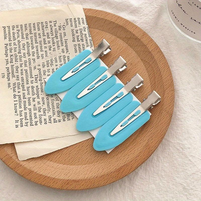 4pcs No Crease Hair Clip Salon Hair Styling Tool Accessories