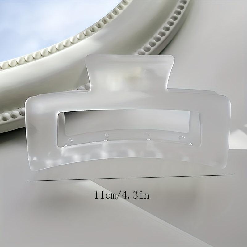 4pcs Matte Hair Claw Large Shark Claw Frosted Style Hair Clip