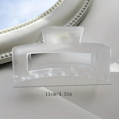 4pcs Matte Hair Claw Large Shark Claw Frosted Style Hair Clip