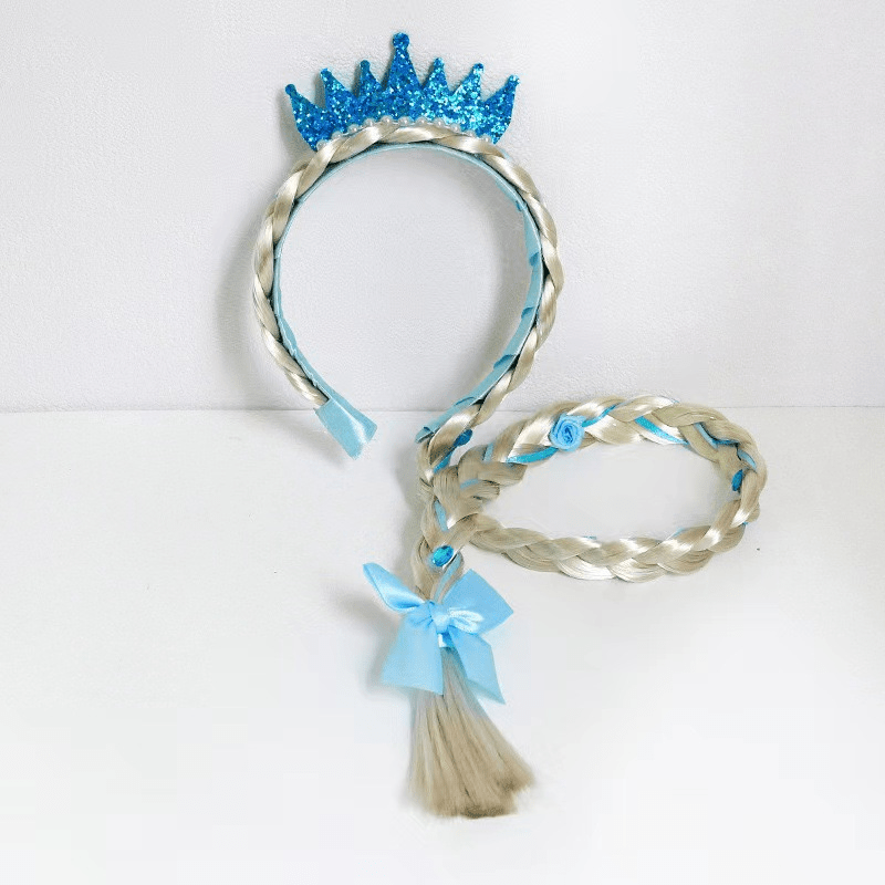 Braided Wig Headband Headdress For Girls