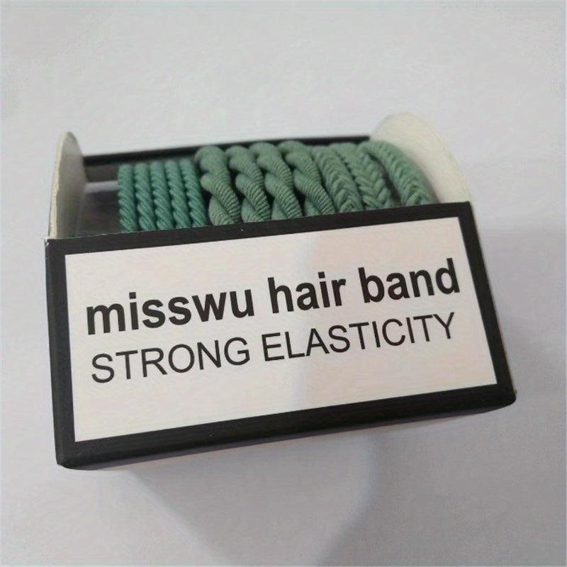 Colorful Braided Hair Tie Small Elastic Hair Bands Ponytail Holder