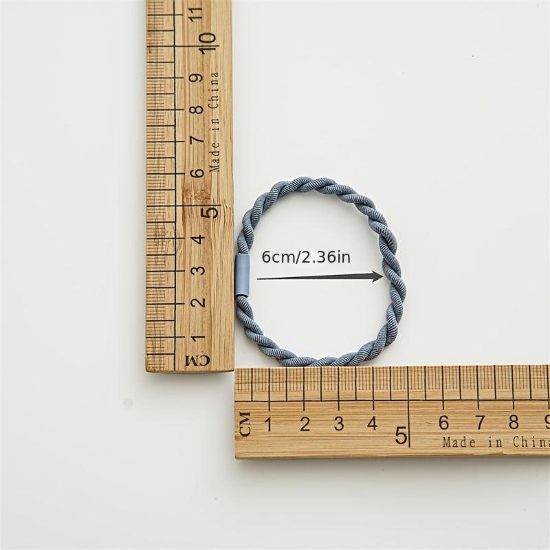 Colorful Braided Hair Tie Small Elastic Hair Bands Ponytail Holder