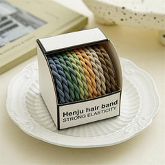 Colorful Braided Hair Tie Small Elastic Hair Bands Ponytail Holder