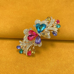 Alloy Rhinestone Hair Clip French Barrette Duck Billed Clip Hair Accessories