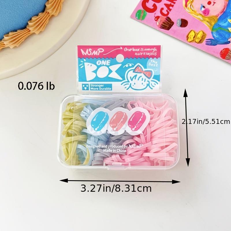Colorful Small Elastic Hair Bands Ponytail Holder Rubber Bands