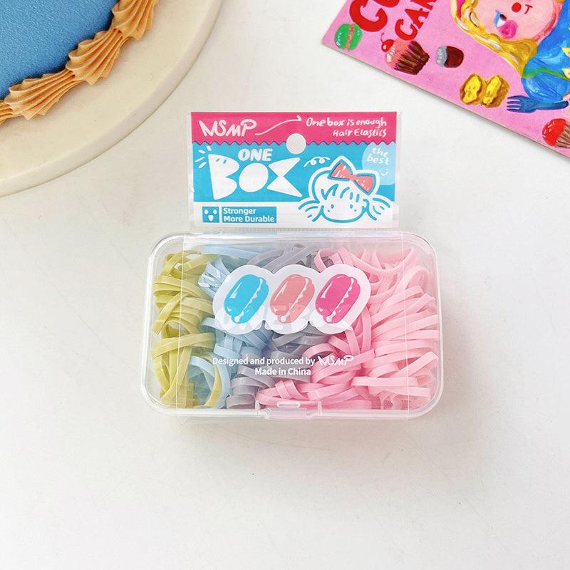 Colorful Small Elastic Hair Bands Ponytail Holder Rubber Bands