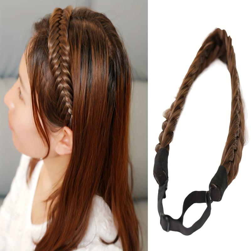 Synthetic Braid Hair Headband Hand Synthetic Hair Pieces Extended Headband