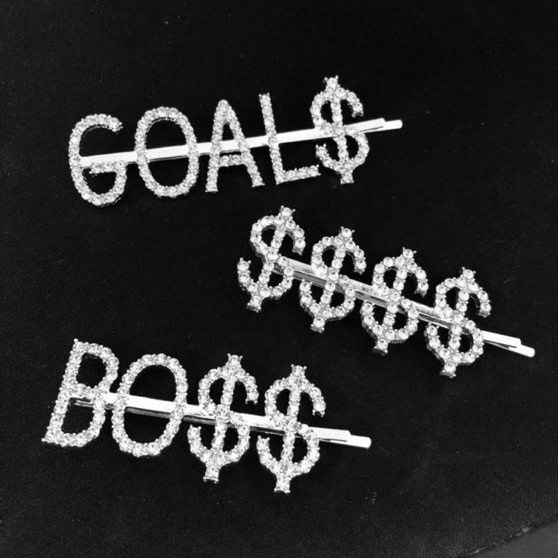 Rhinestone Hair Pin Glitter Hair Clip for Women Girls