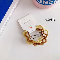 4 Pcs Hair Band Ponytail Elastics No Crease Damage