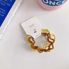 4 Pcs Hair Band Ponytail Elastics No Crease Damage