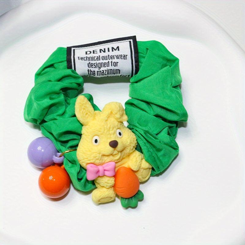 Cartoon Rabbit Scrunchies Hair Tie Carrot Hair Accessory