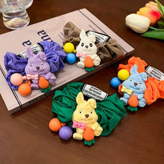 Cartoon Rabbit Scrunchies Hair Tie Carrot Hair Accessory