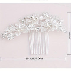Rhinestone Flower Hair Comb Bridal Hair Accessories